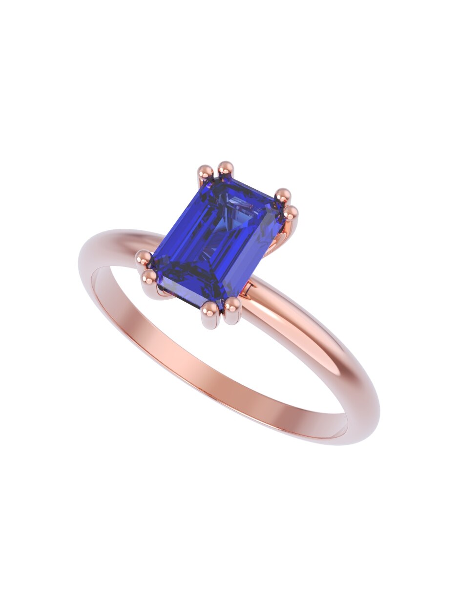 Anillo de compromiso de oro 10 k Eternidad 2026 4