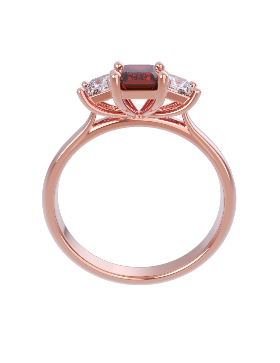 Anillo de compromiso de oro 10 k Eternidad 2026 2