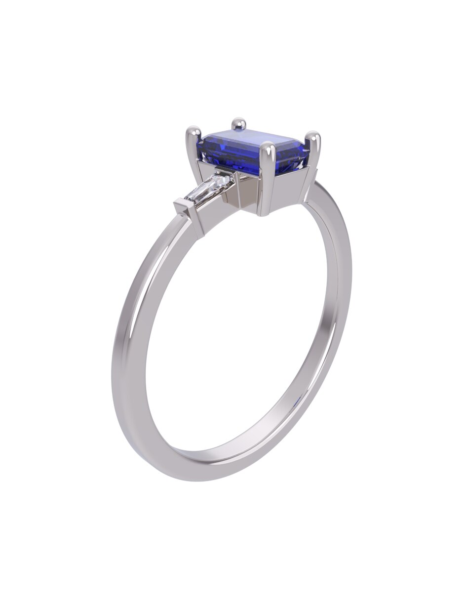 Anillo de compromiso de oro 10 k Eternidad 2026 3