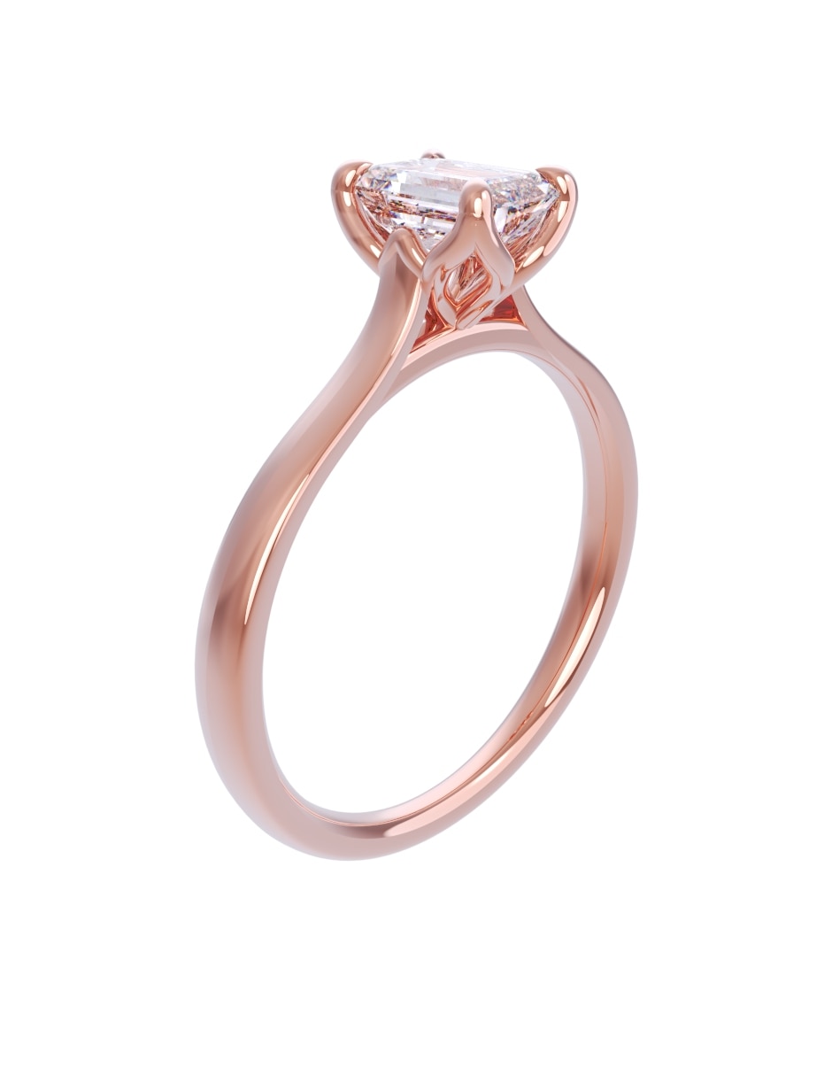 Anillo de compromiso de oro 10 k Eternidad 2026 3