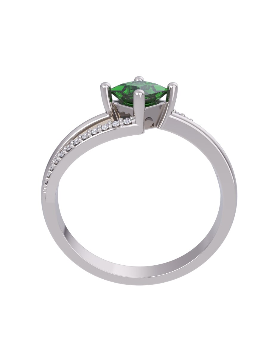 Anillo de compromiso de oro 10 k Eternidad 2026 2