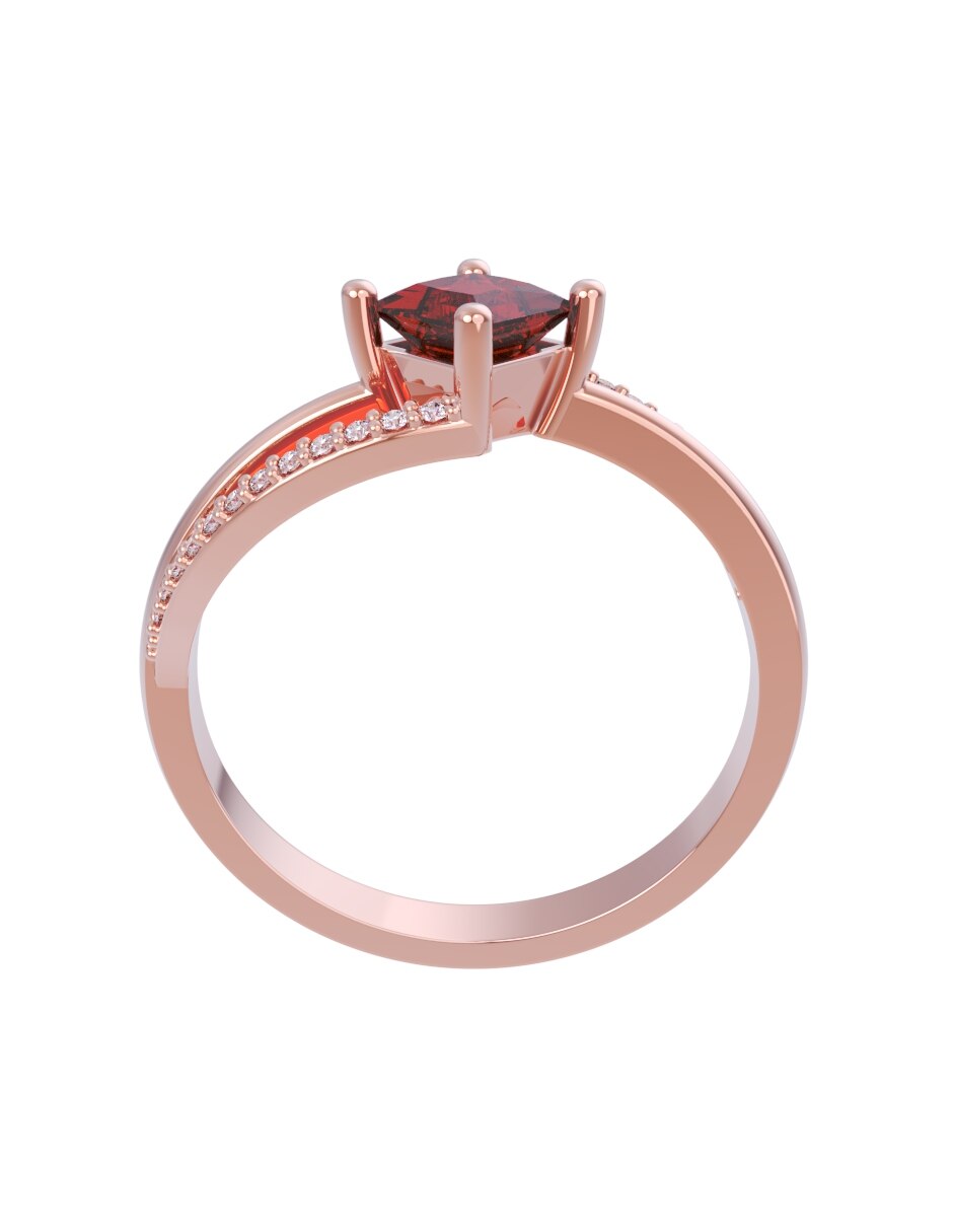 Anillo de compromiso de oro 10 k Eternidad 2026 2