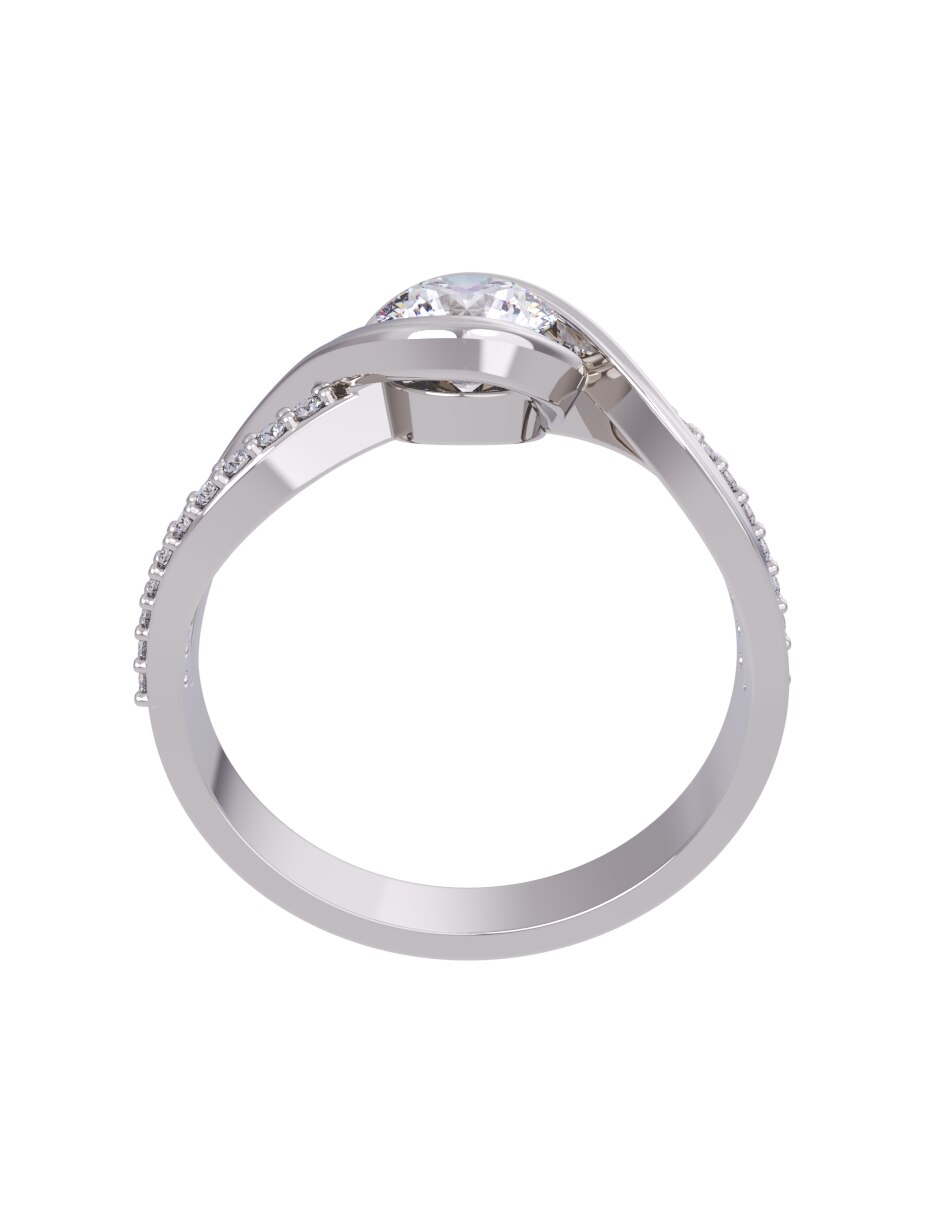 Anillo de compromiso de oro 10 k Eternidad 2026 2