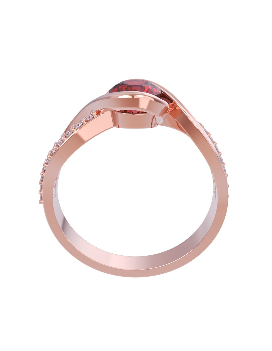 Anillo de compromiso de oro 10 k Eternidad 2026 2