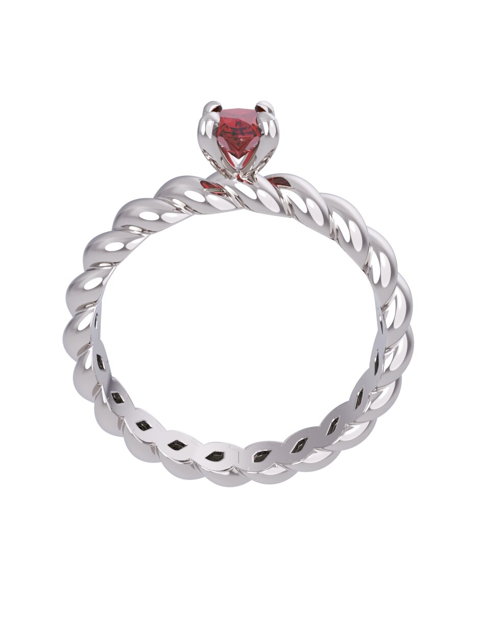 Anillo de compromiso de oro 10 k Eternidad 2026 2