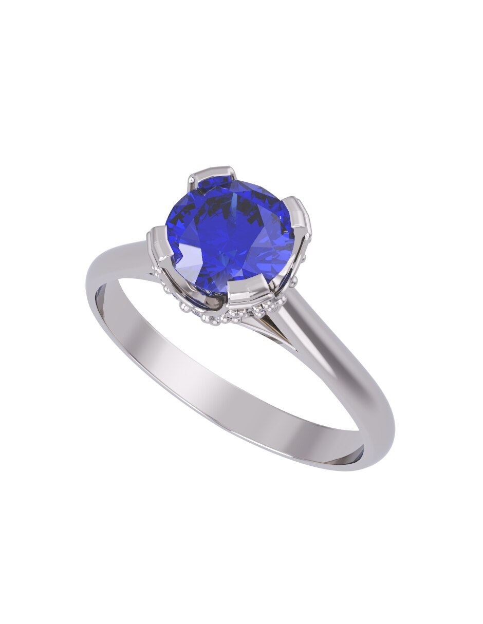 Anillo de compromiso de oro 10 k Eternidad 2026 4