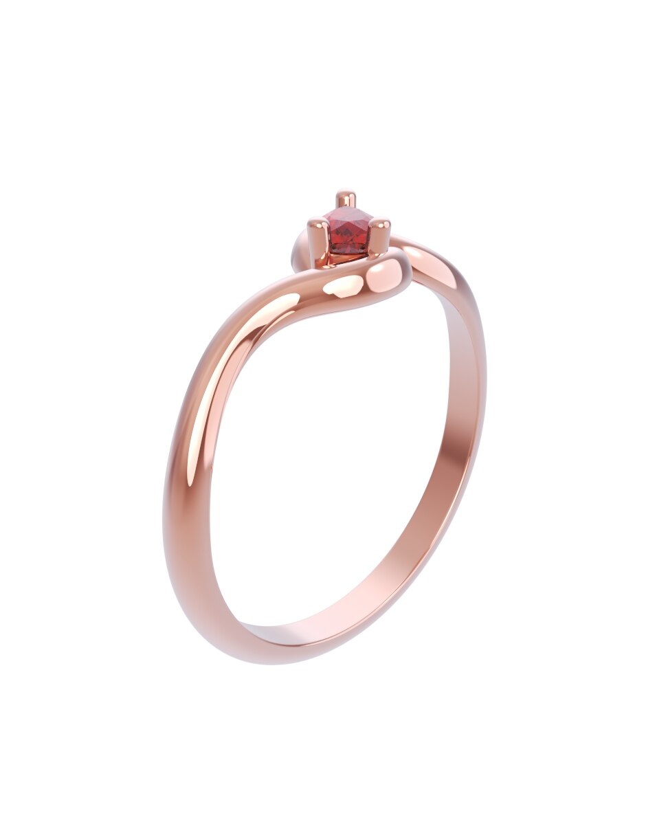Anillo de compromiso de oro 10 k Eternidad 2026 3