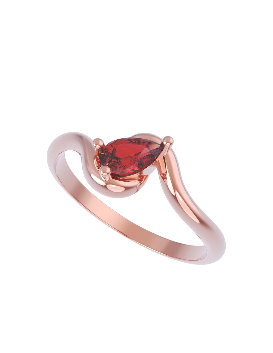 Anillo de compromiso de oro 10 k Eternidad 2026 4