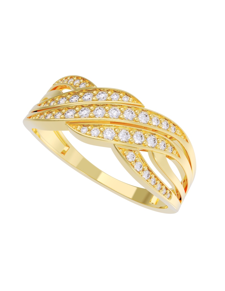 Churumbela de 10 k zirconia 2