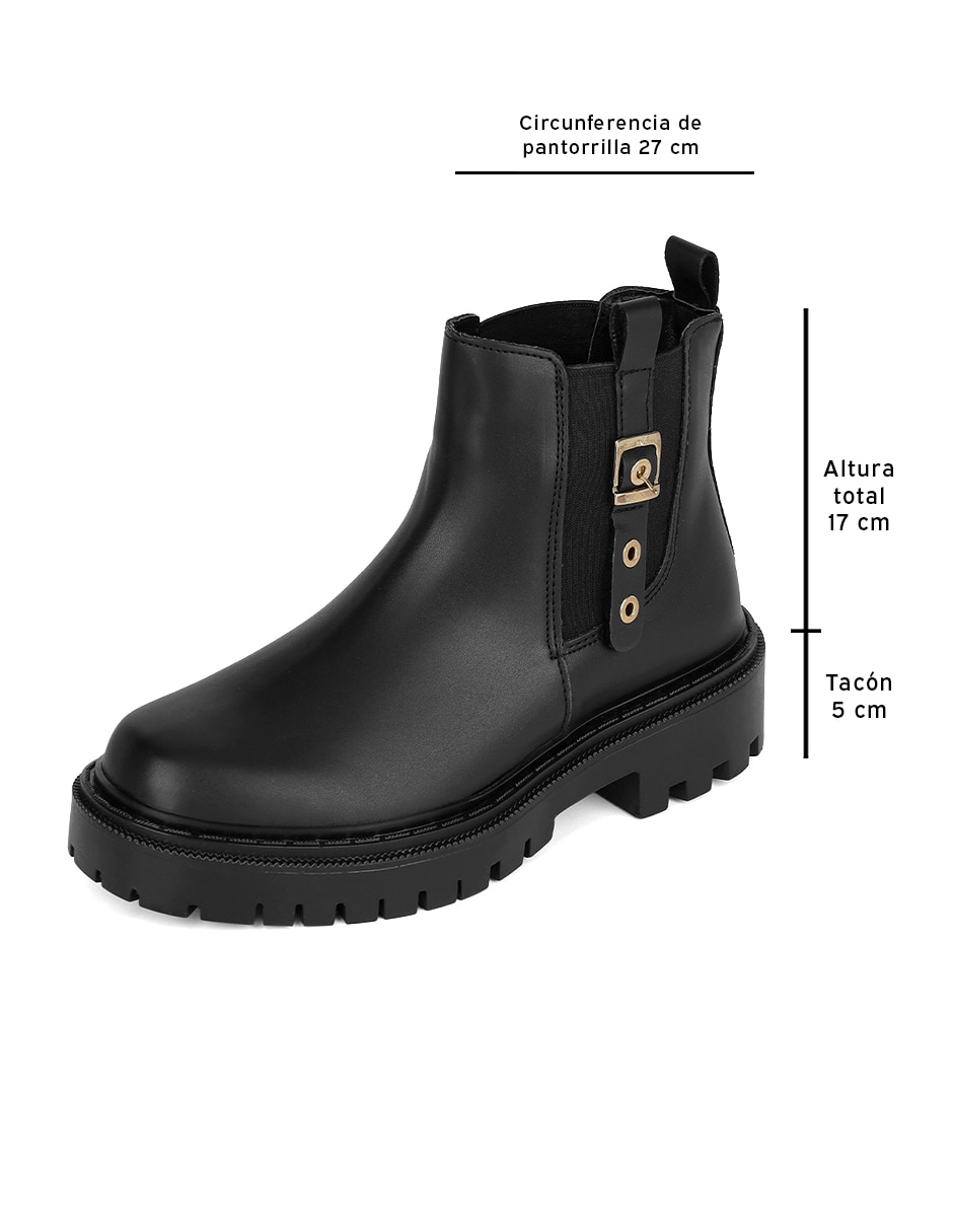 Bota al tobillo rbvegano de piel para mujer 4