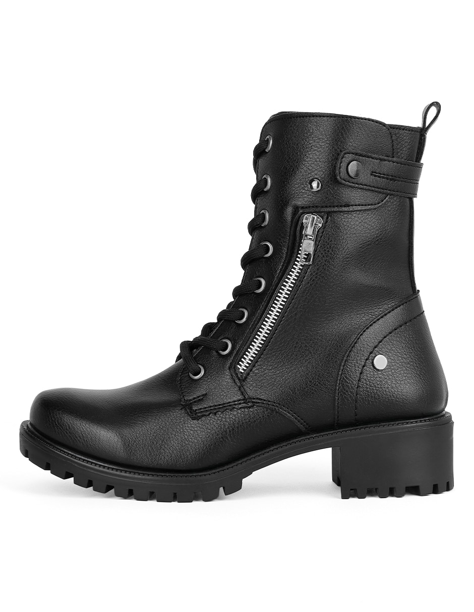 Bota arriba del tobillo rbvegano de piel para mujer