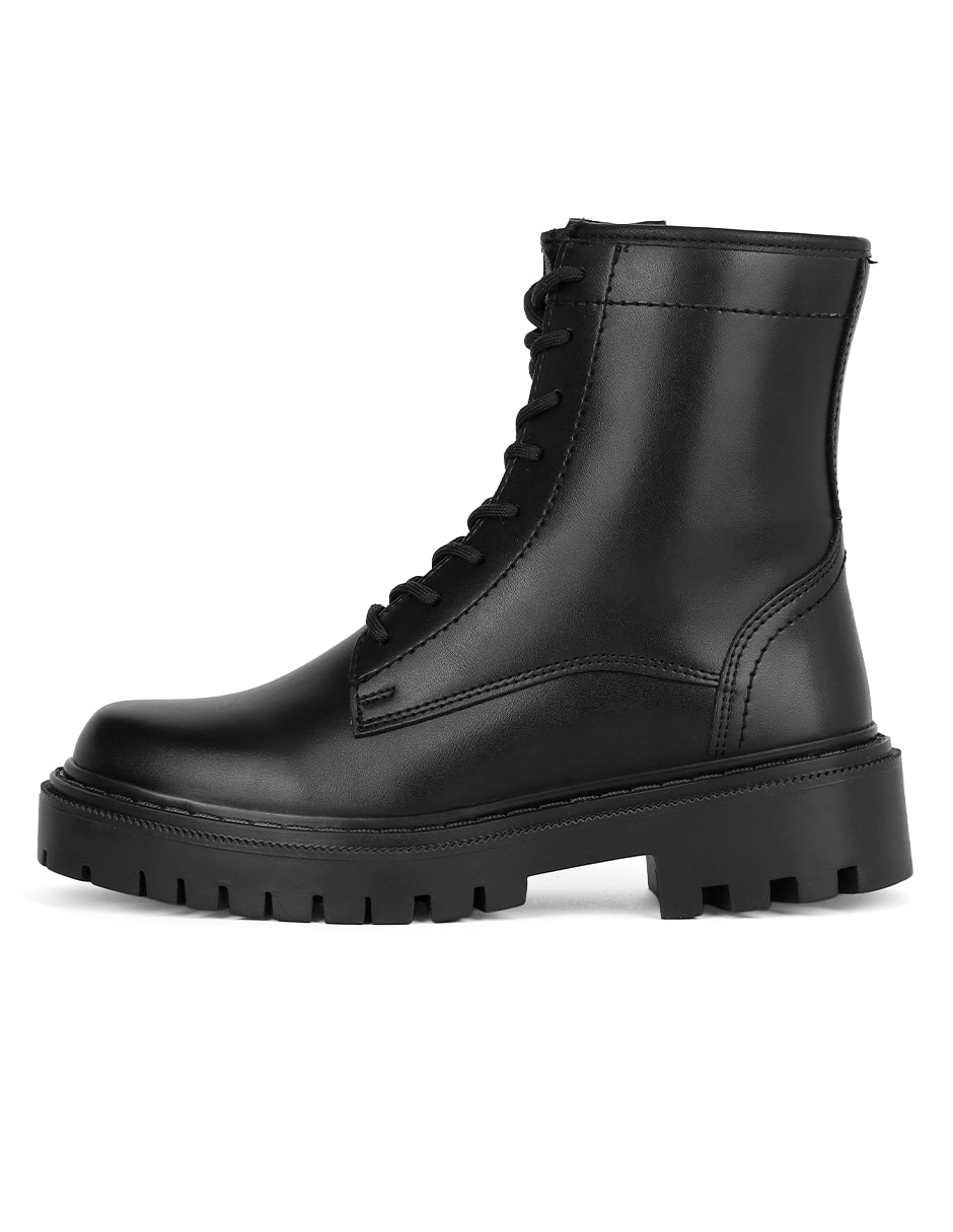 Bota arriba del tobillo rbvegano de piel para mujer