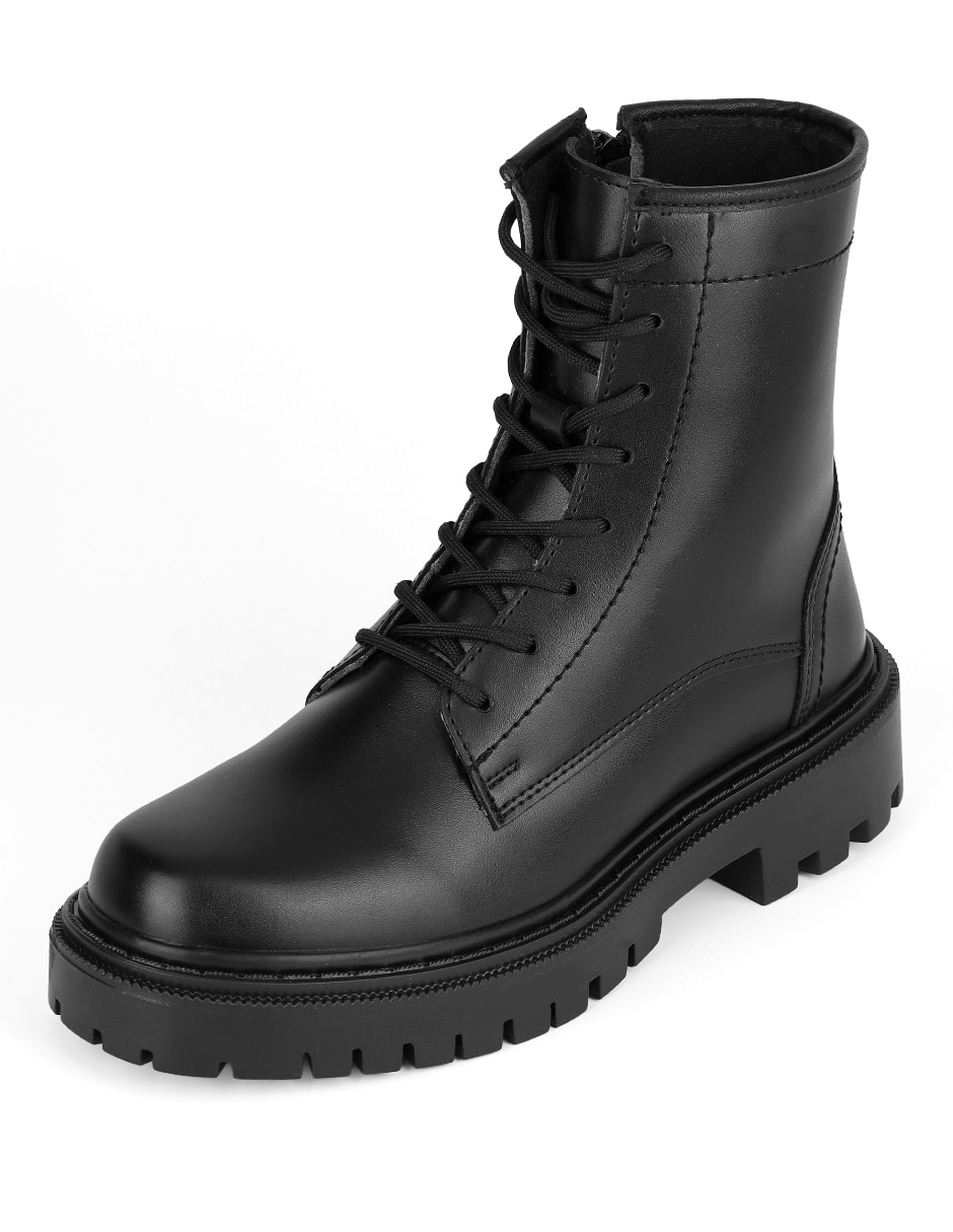 Bota arriba del tobillo rbvegano de piel para mujer 7