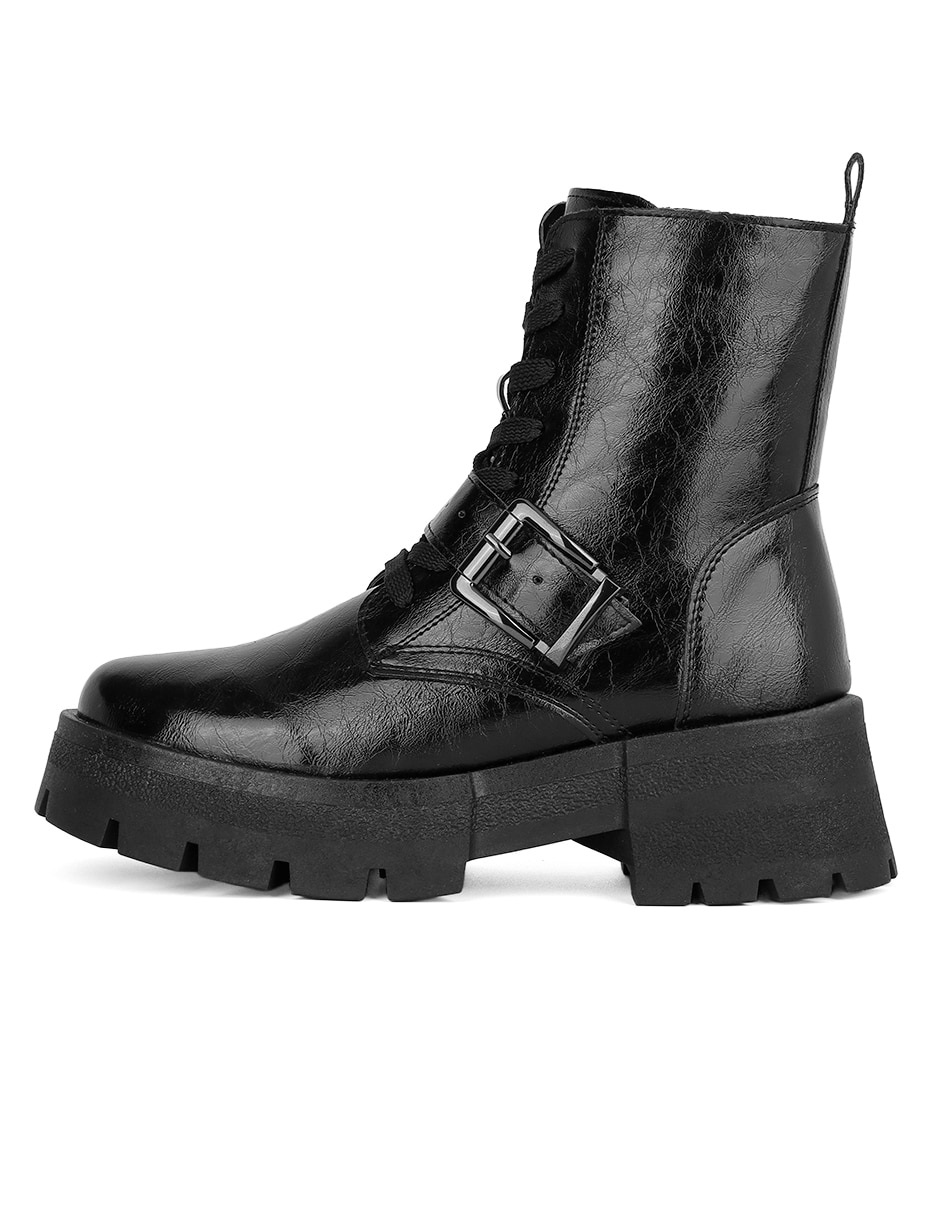 Bota arriba del tobillo rbvegano de piel para mujer Bota arriba del tobillo rbvegano de piel para mujer