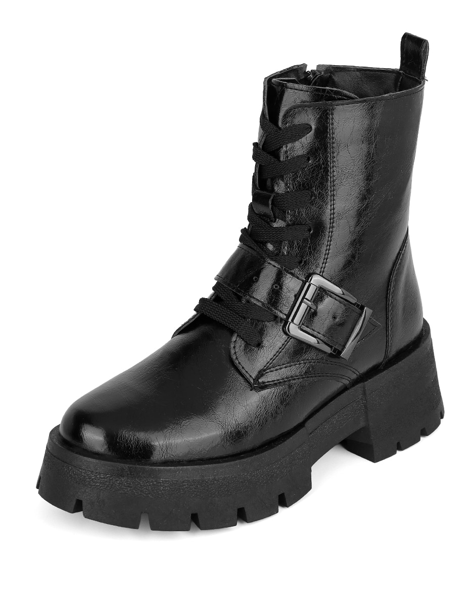 Bota arriba del tobillo rbvegano de piel para mujer 6
