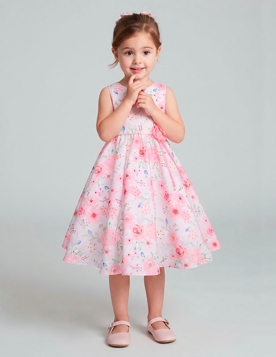 Vestido paris sin manga para niña