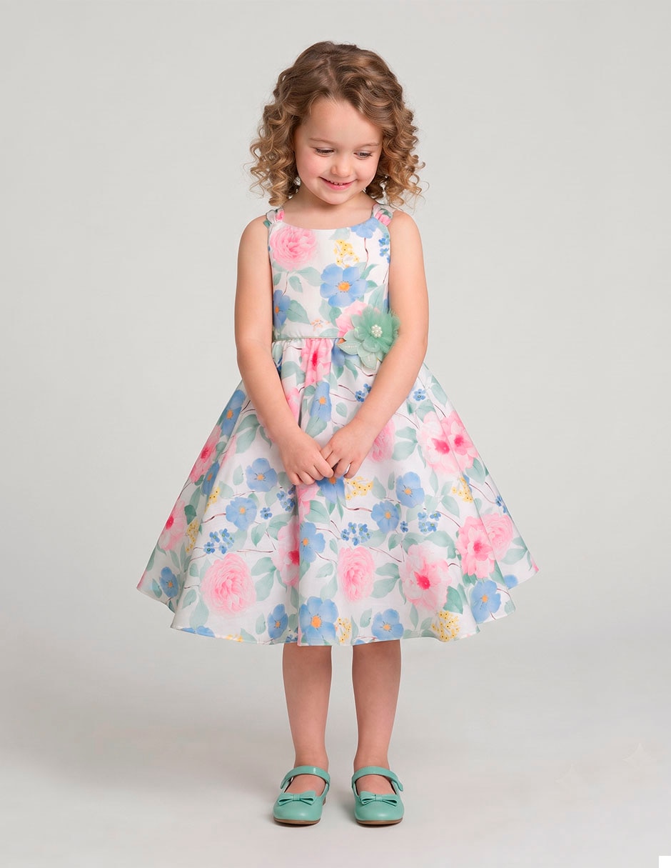 Vestido paris sin manga para niña