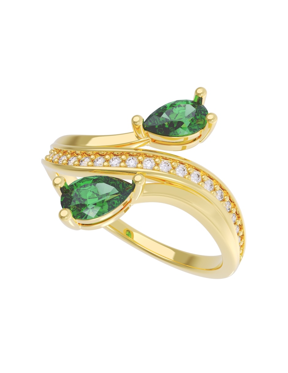 Churumbela de 10 k zirconia 2