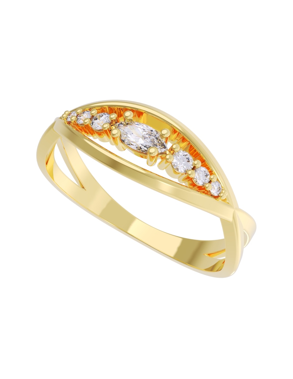 Churumbela de 10 k zirconia 2