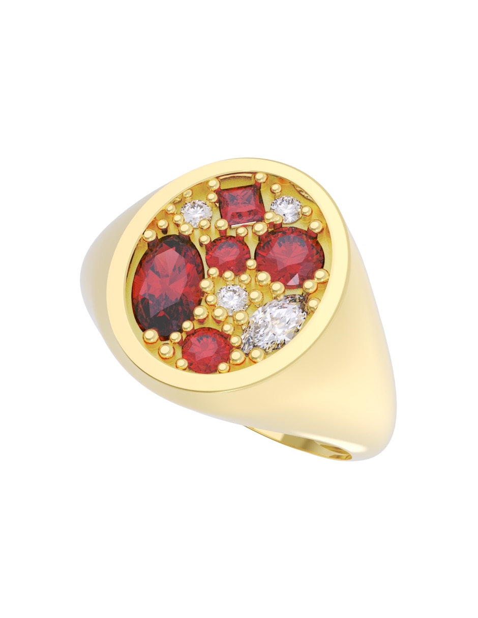 Churumbela de 10 k zirconia 2