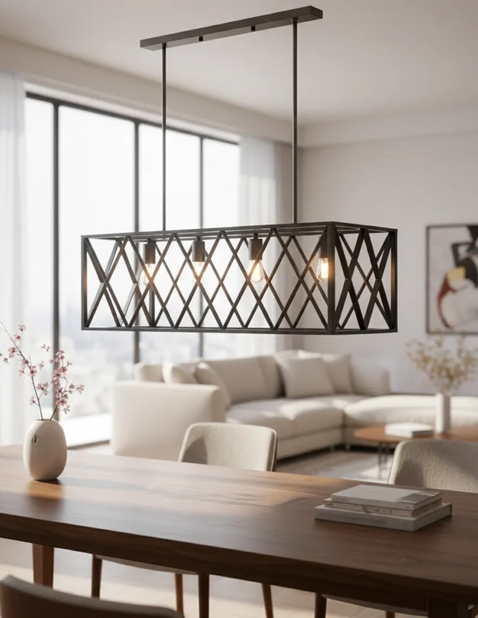 Lampara colgante incandescente y led reclap 4