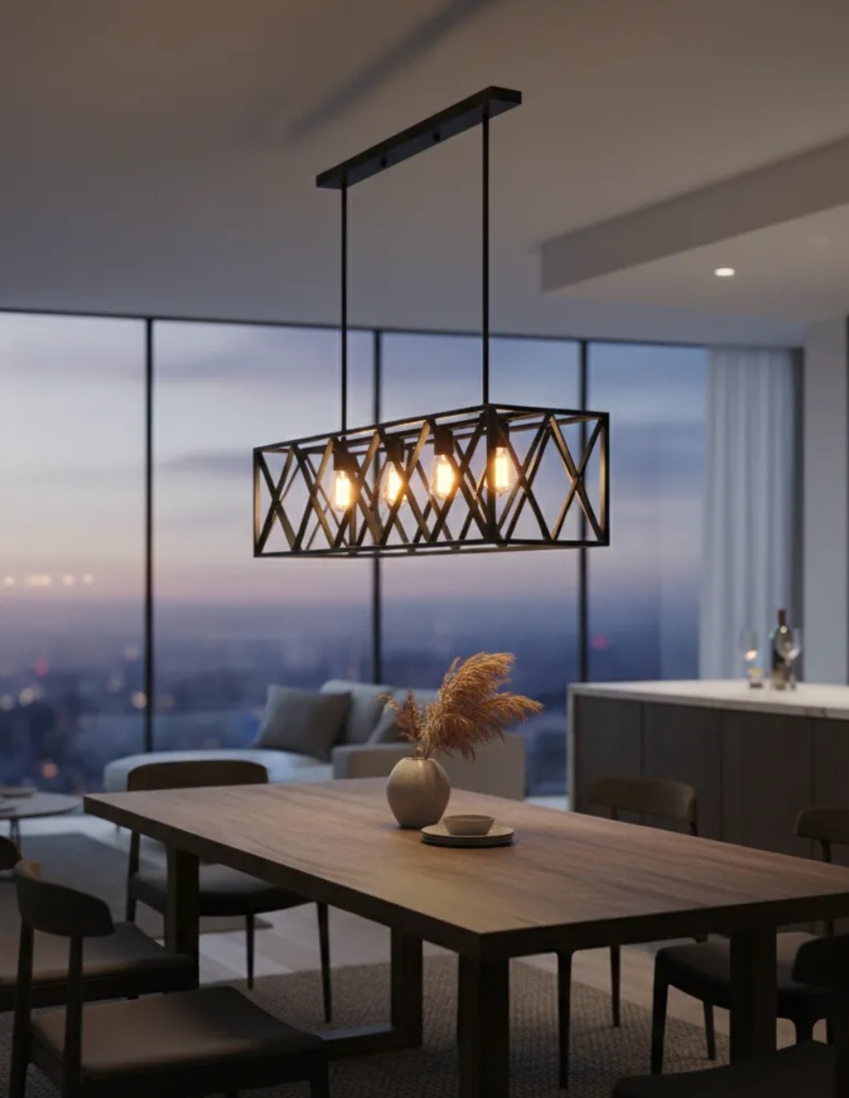 Lampara colgante incandescente y led reclap 3