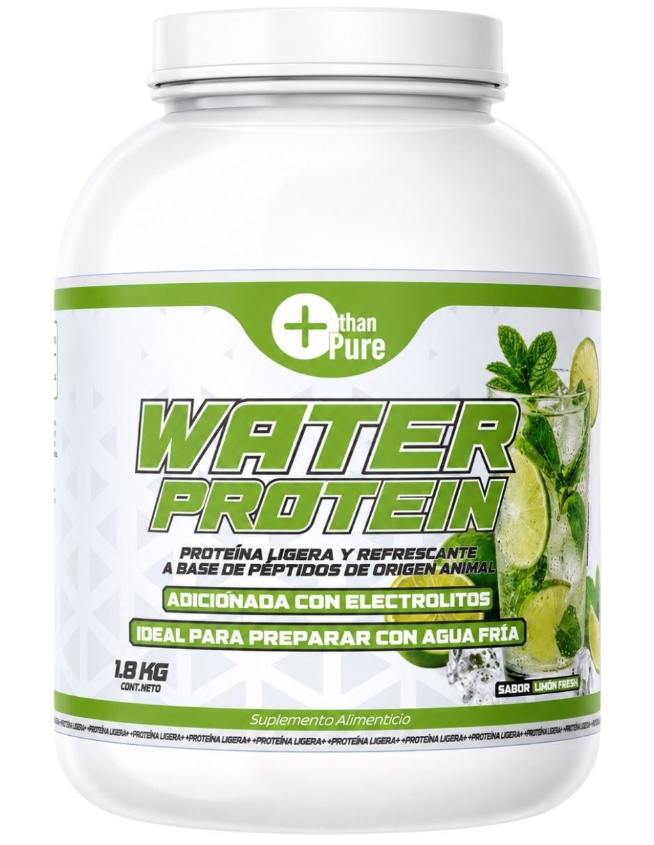 Water protein con péptidos de colágeno sabor limón