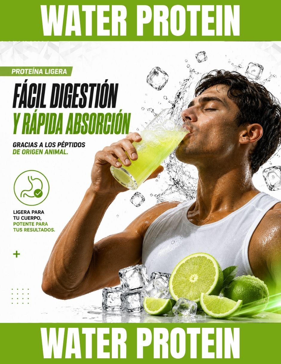 Water protein con péptidos de colágeno sabor limón 4
