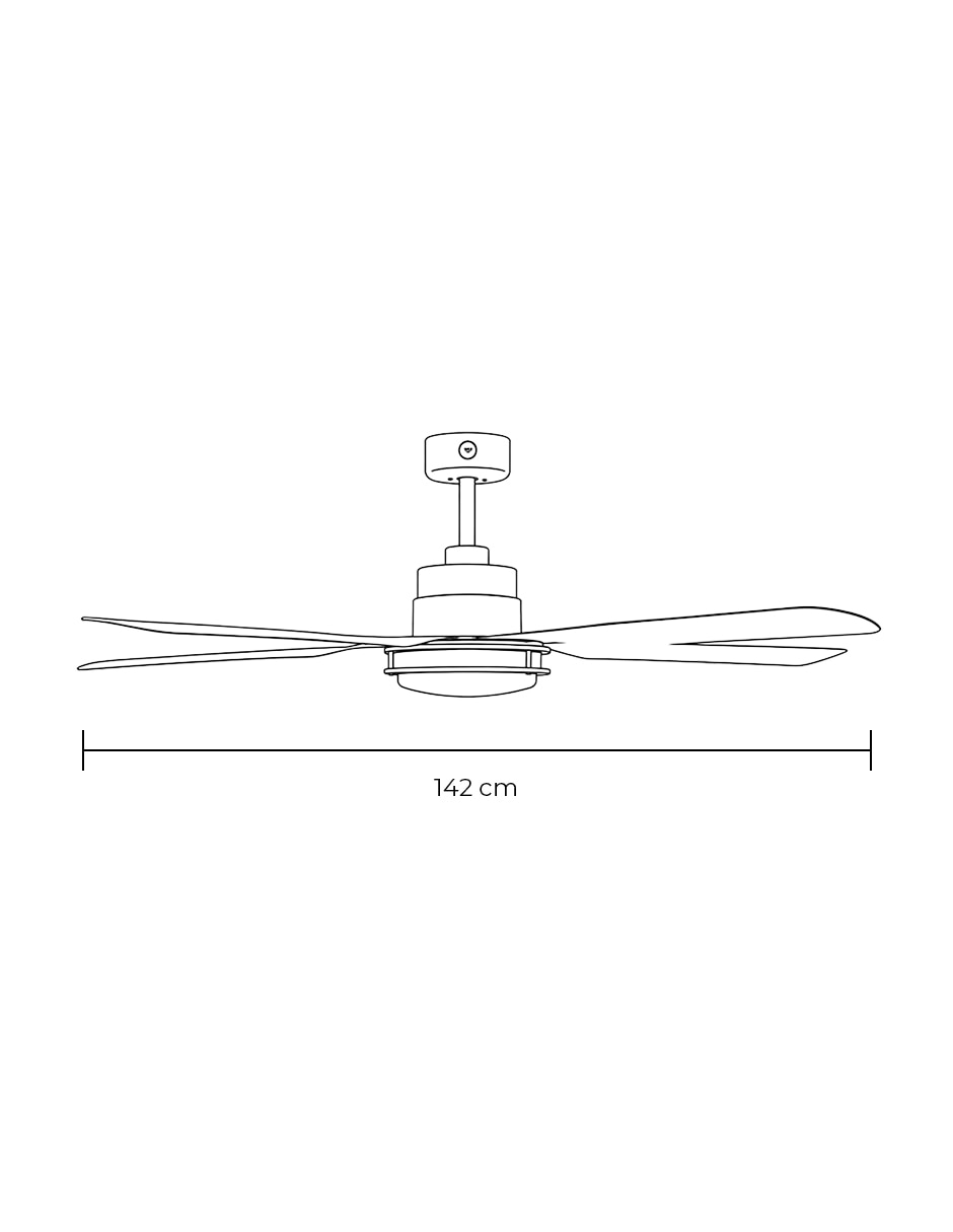 Ventilador de techo con control remoto 9