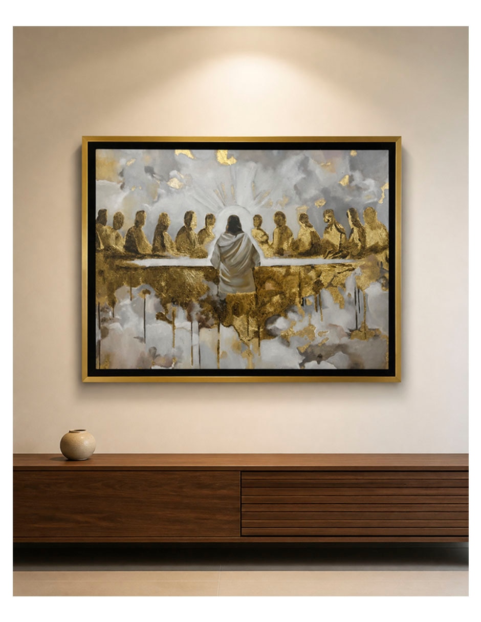 Pintura la mesa de la gracia técnica acrílico 3