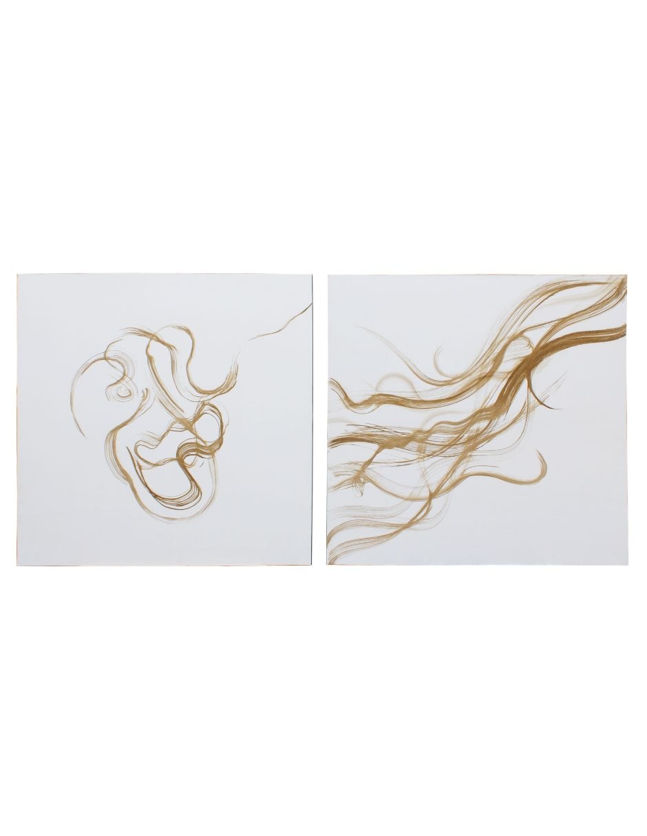 Cuadro decorativo flujo dorado Cuadro decorativo flujo dorado