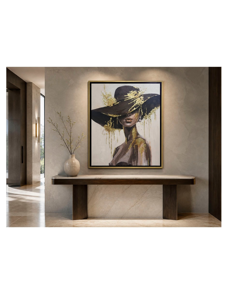 Pintura el peso de la elegancia técnica acrílico 2