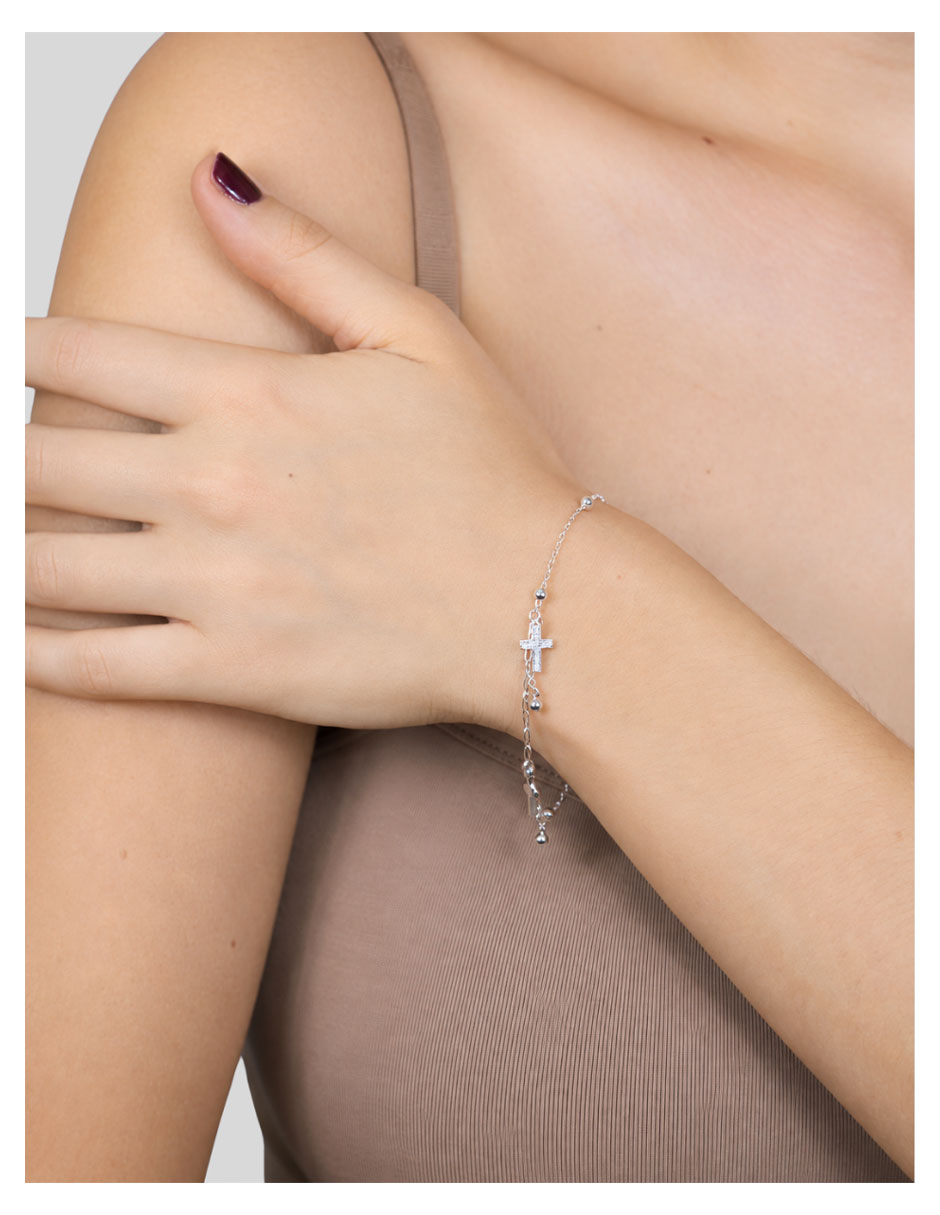 Pulsera de plata con zirconia p 925 2