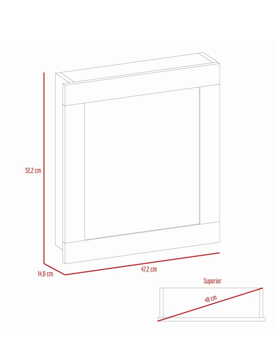 Gabinete superior armable de aglomerado y madera 5