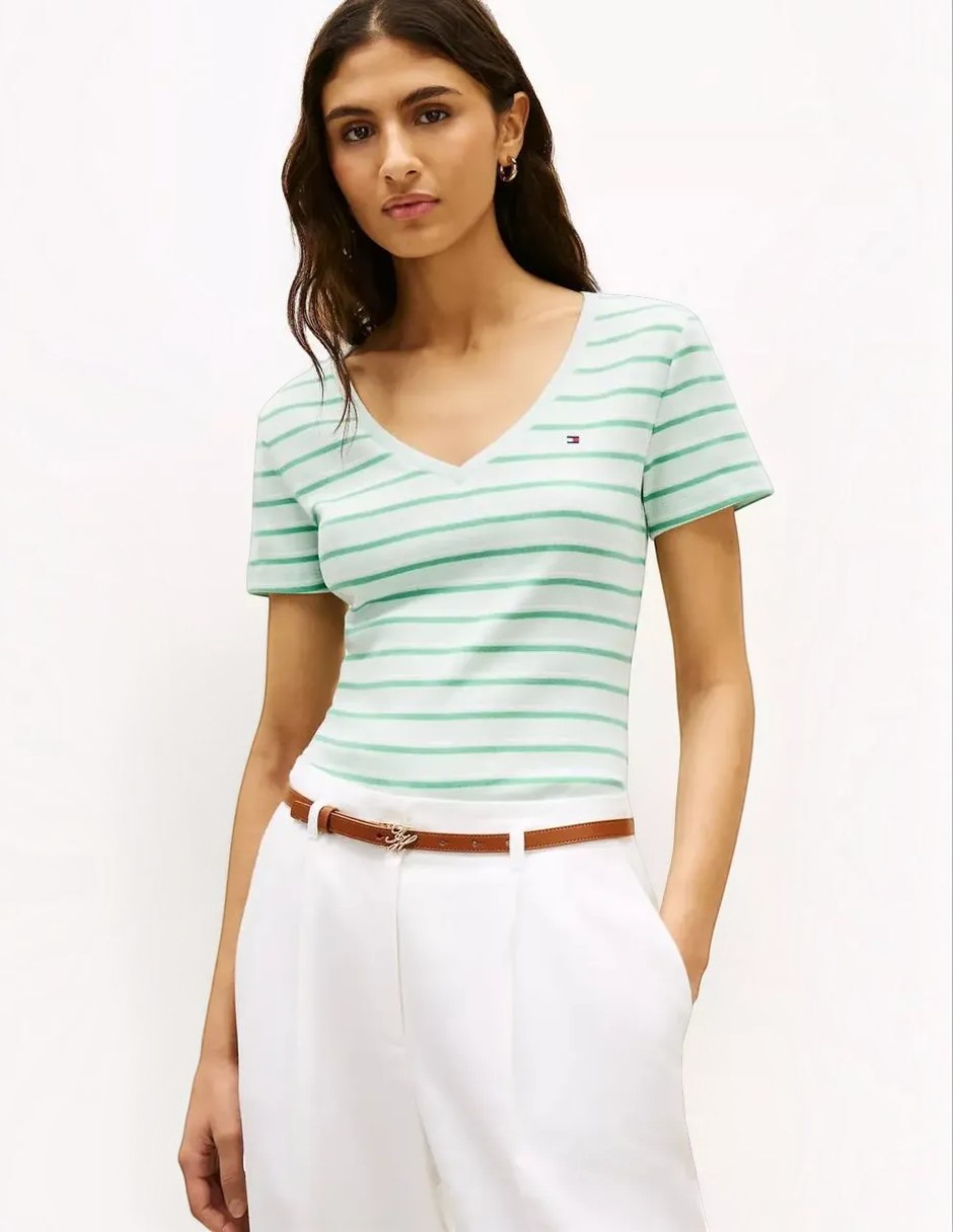 Blusa casual manga corta para mujer 2