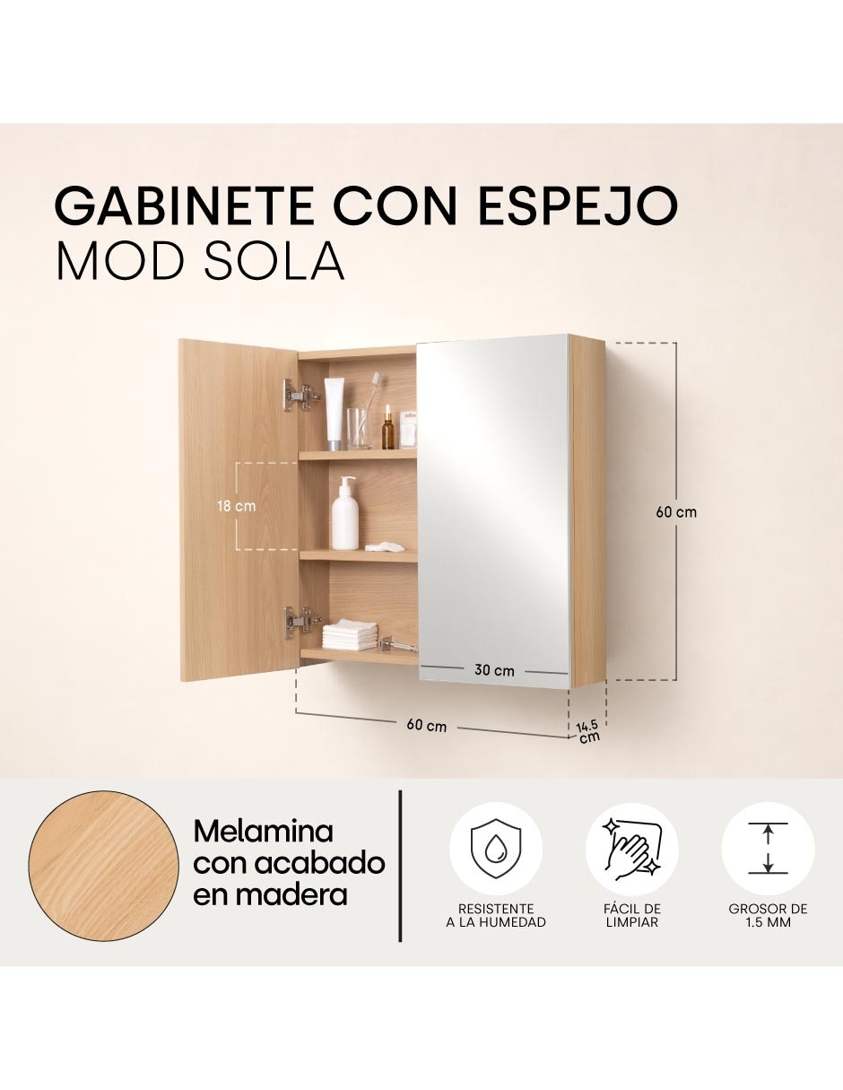 Botiquín repisa mdf 7