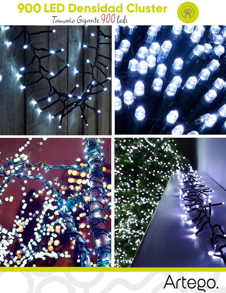 Serie luces Led con 900 focos