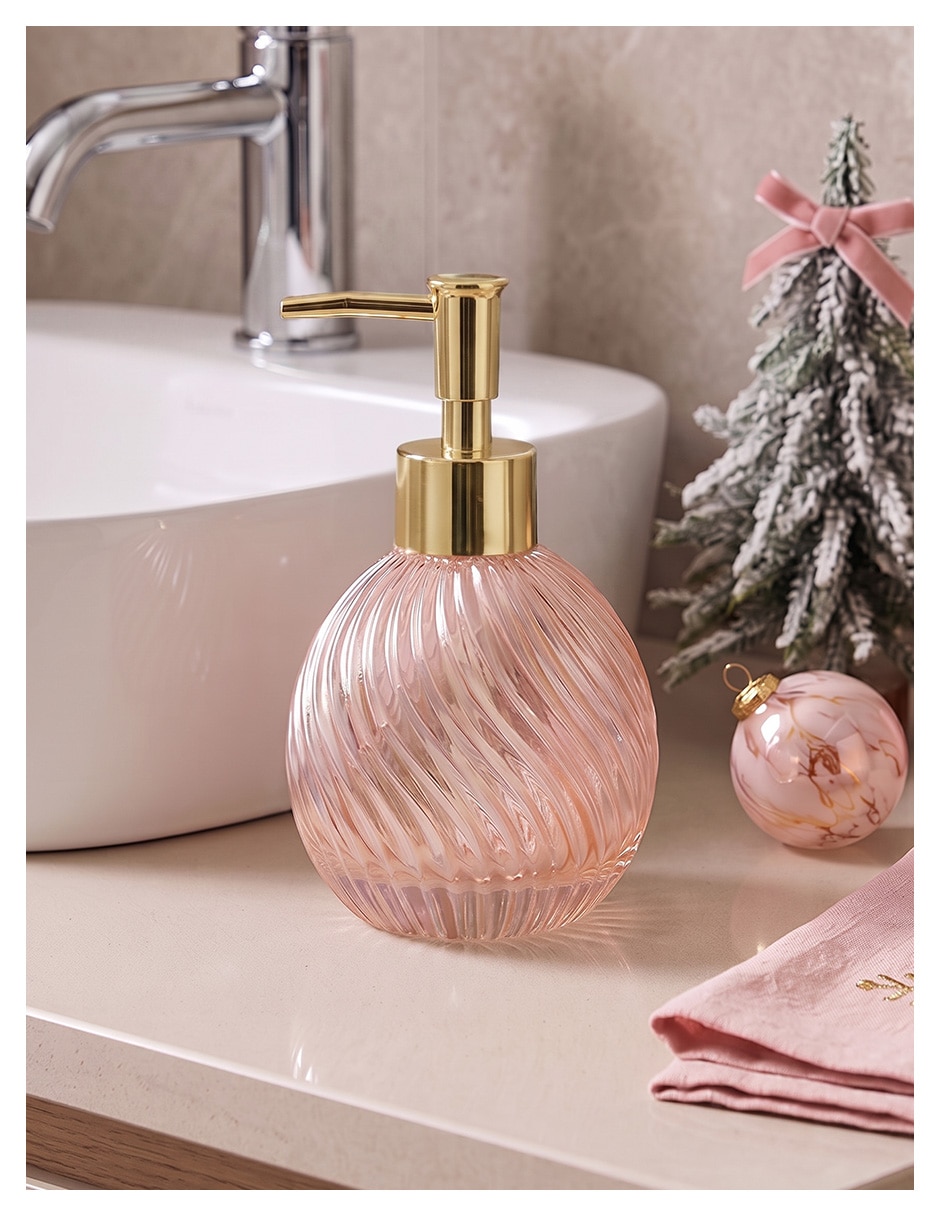 Dosificador jabón de navidad de vidrio 6
