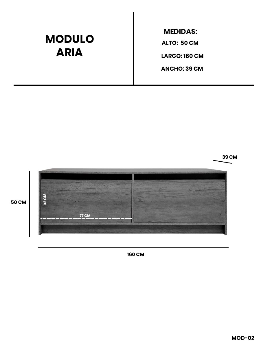 Baúl de mdf aria 8