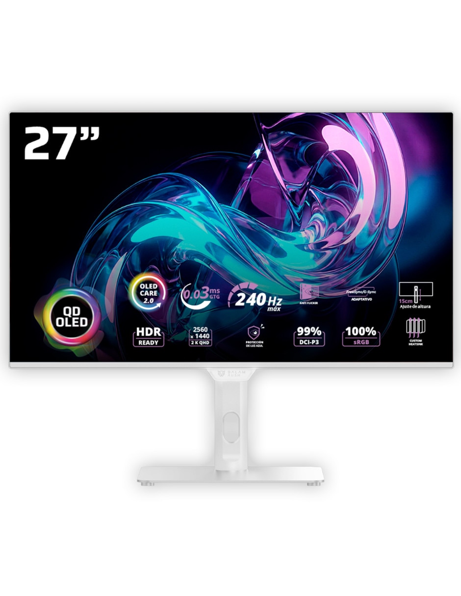 Monitor gamer BR-945950 QD-OLED 27 pulgadas