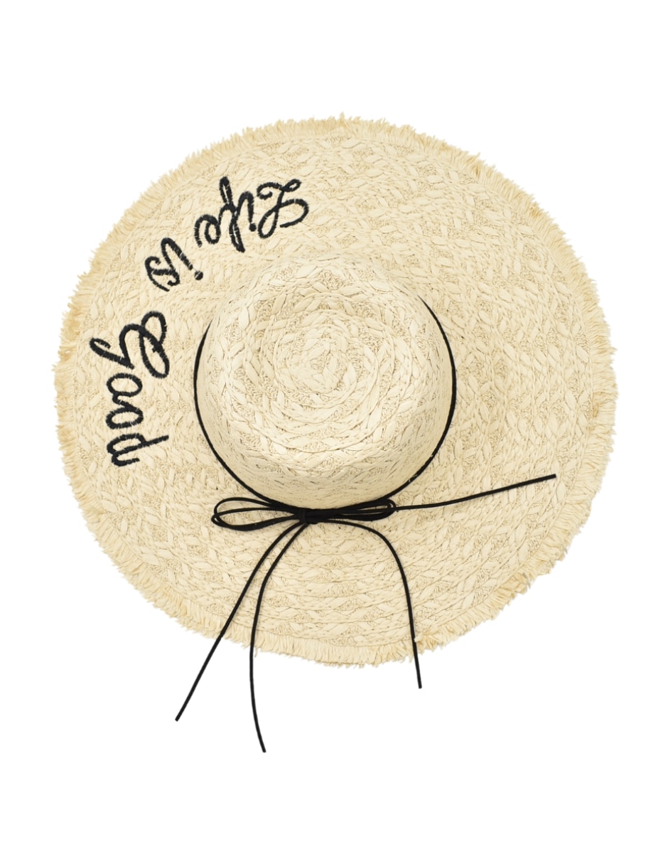 Sombrero casual estampado letra y frase