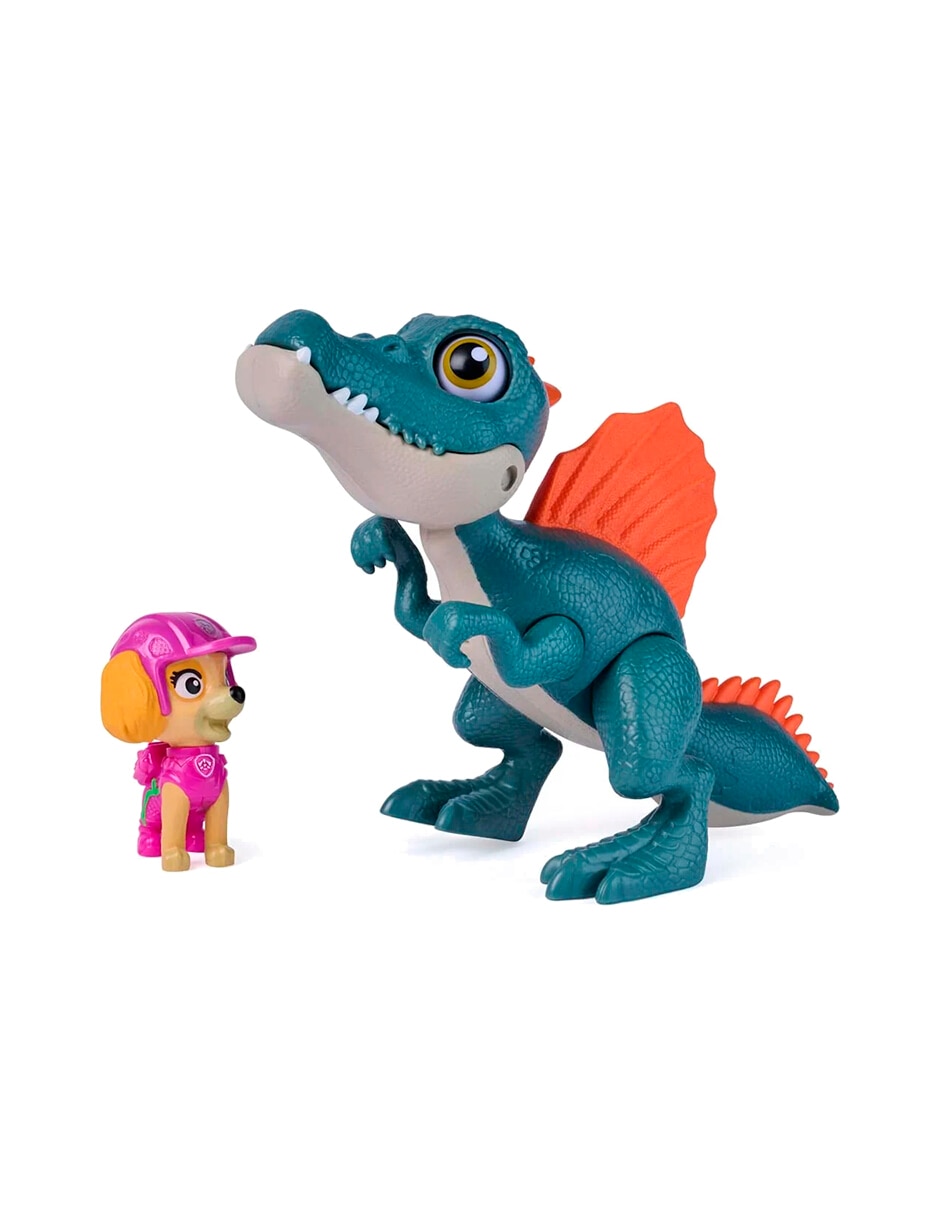 Figura de colección articulada paw patrol the dino movie skye collectors con sonido