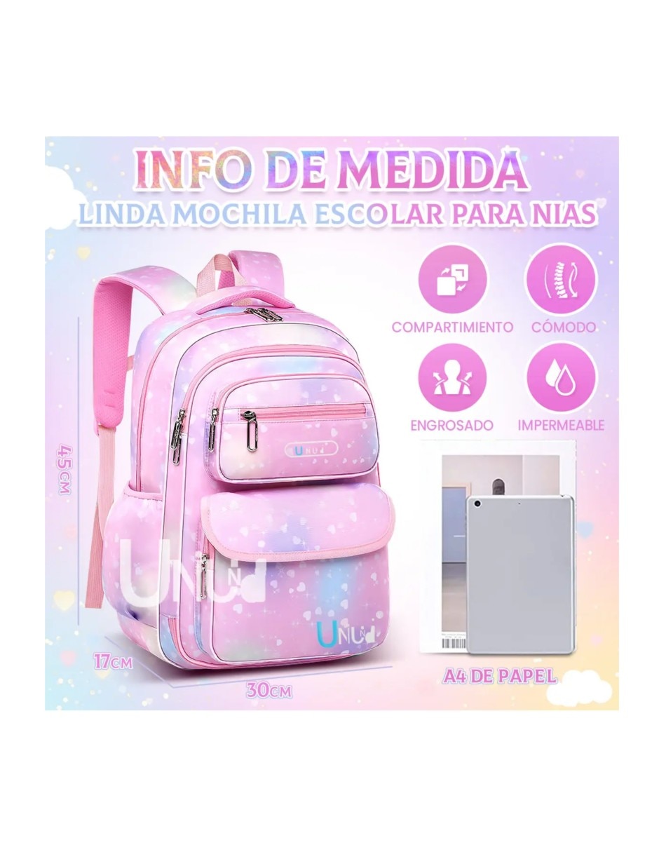 Mochila escolar friends para niña