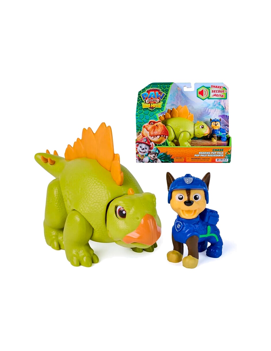 Figura de colección articulada paw patrol the dino movie chase collectors con sonido