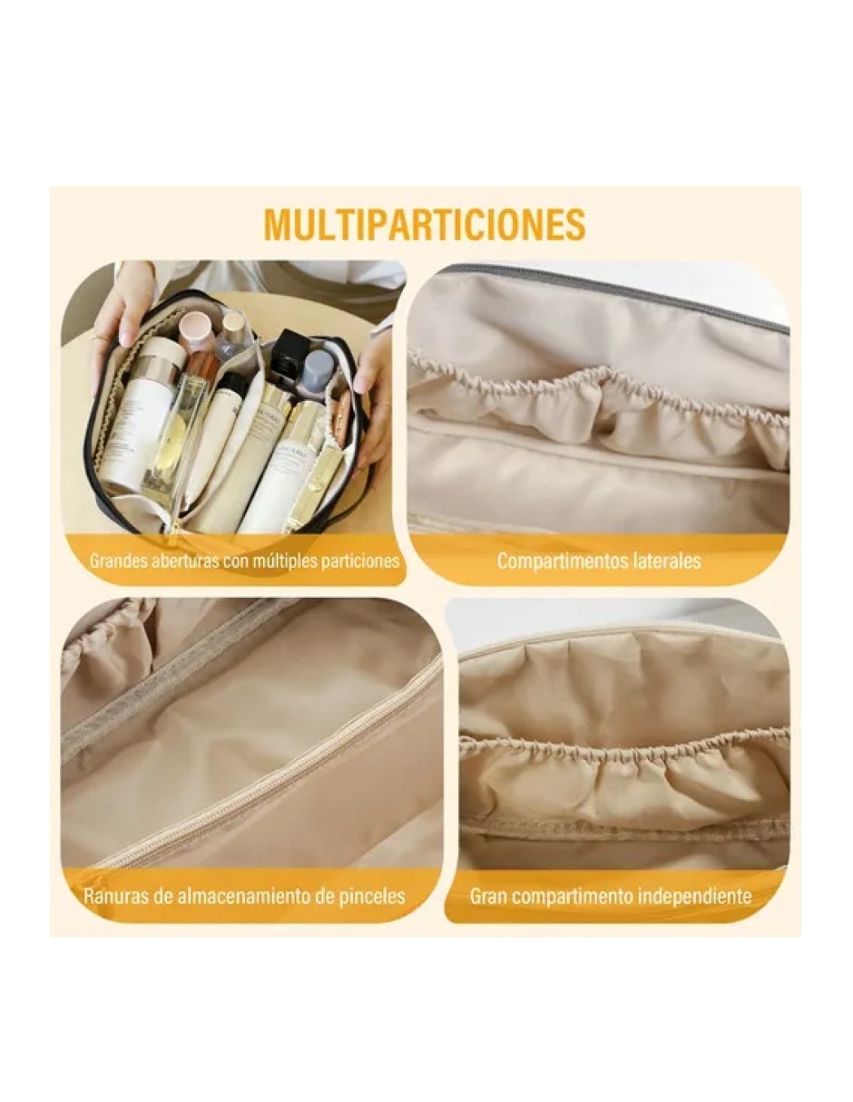 Neceser para maquillaje friends de tela estampada 2 piezas para mujer