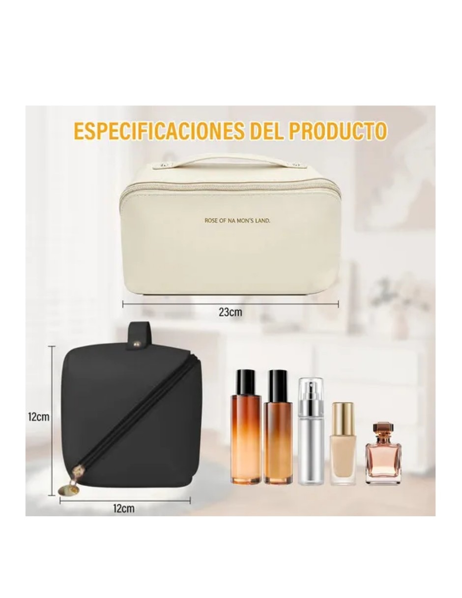 Neceser para maquillaje friends de tela estampada 2 piezas para mujer