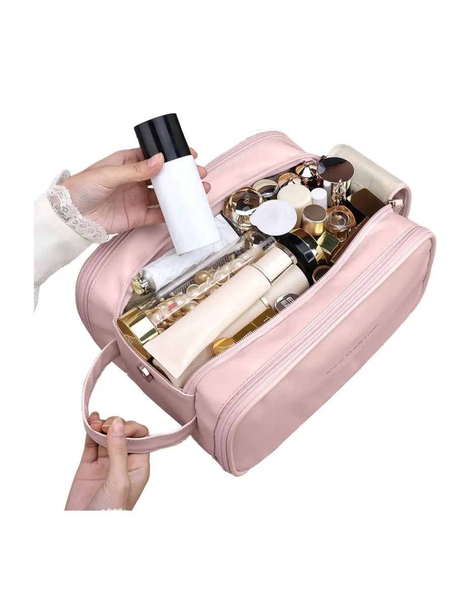 Neceser para maquillaje daisy de algodón y 2 piezas para mujer