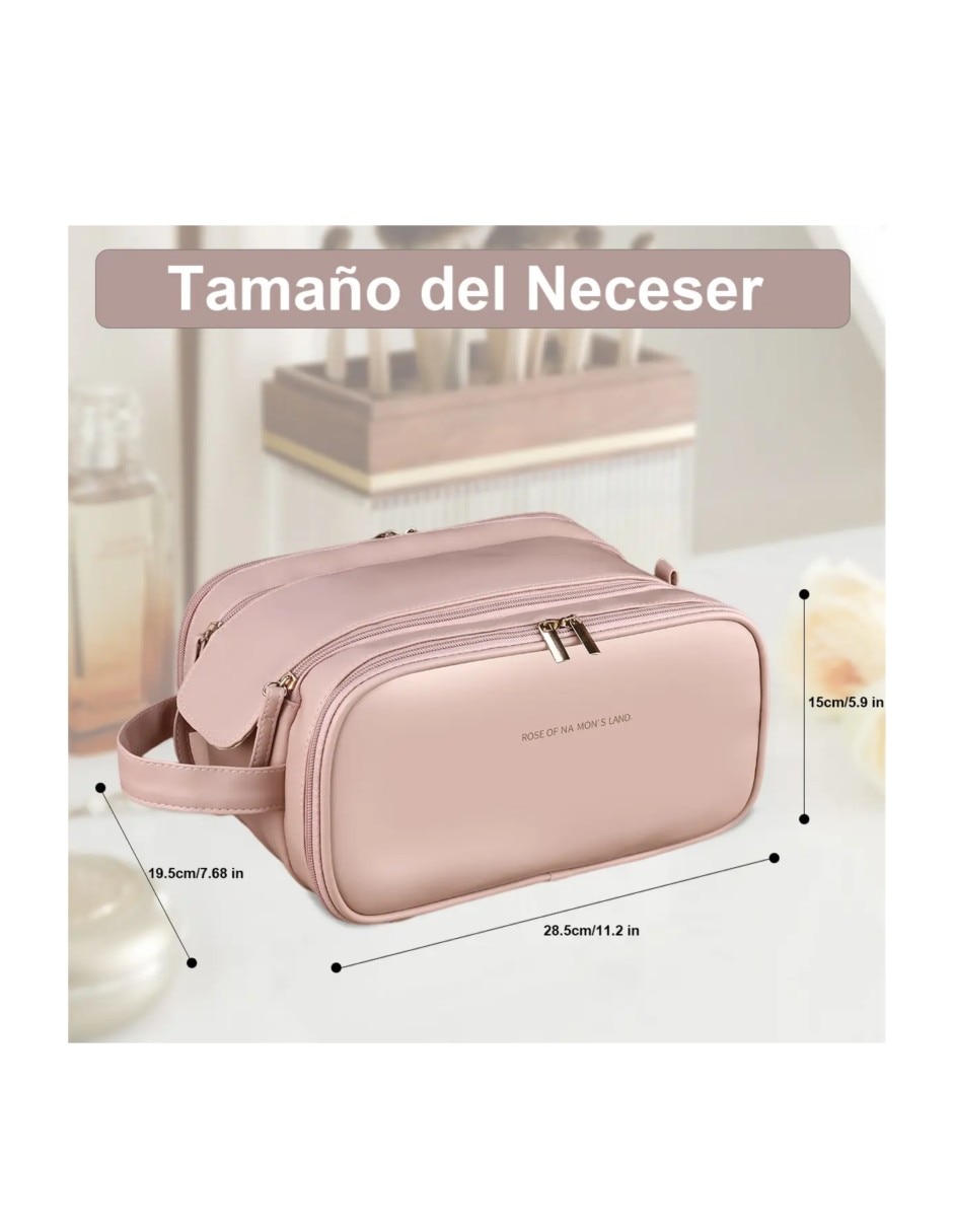 Neceser para maquillaje daisy de algodón y 2 piezas para mujer