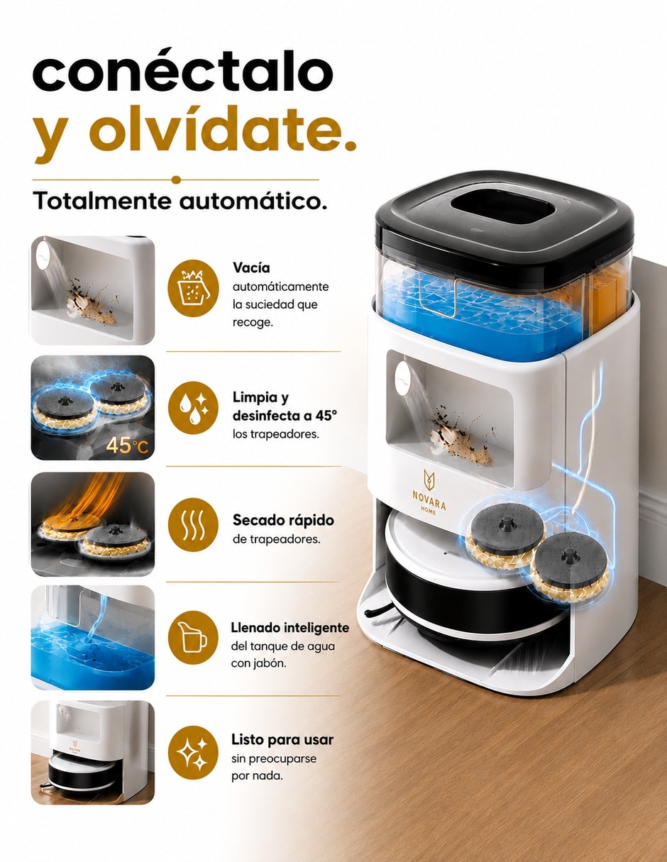 Aspiradora robot 5.5 litros 6