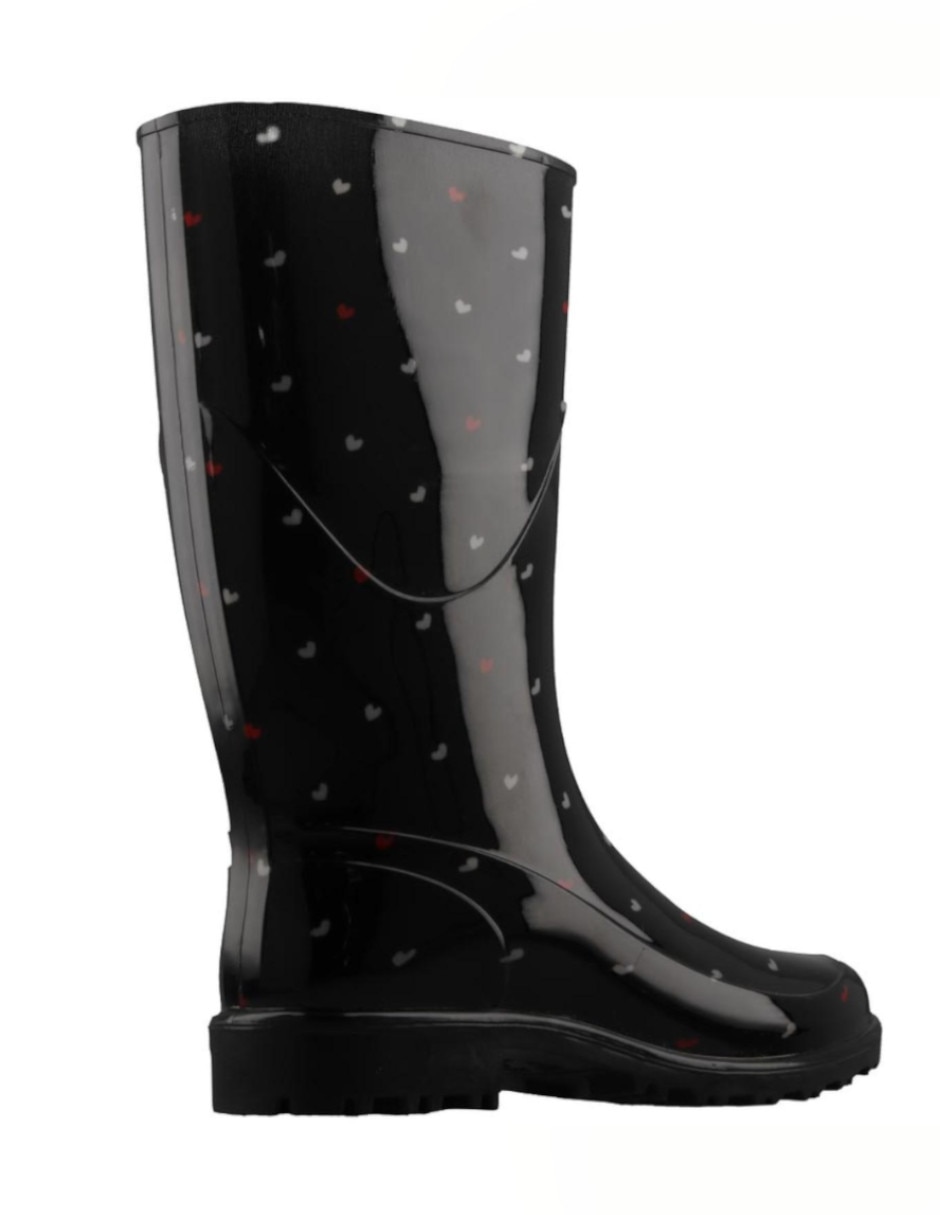 Bota para lluvia abajo de la rodilla para mujer 4